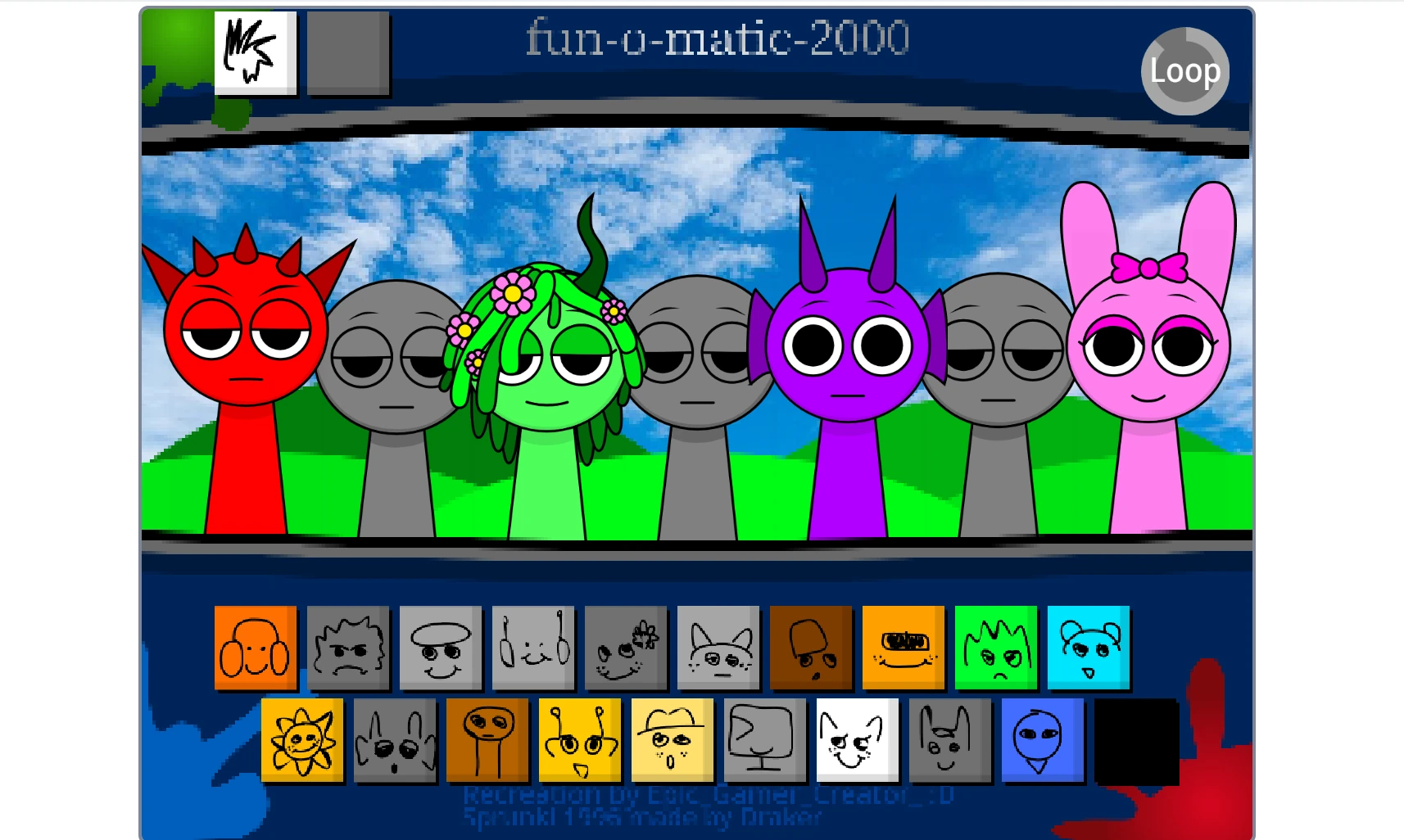 Sprunki 2006 completed music track with multiple characters