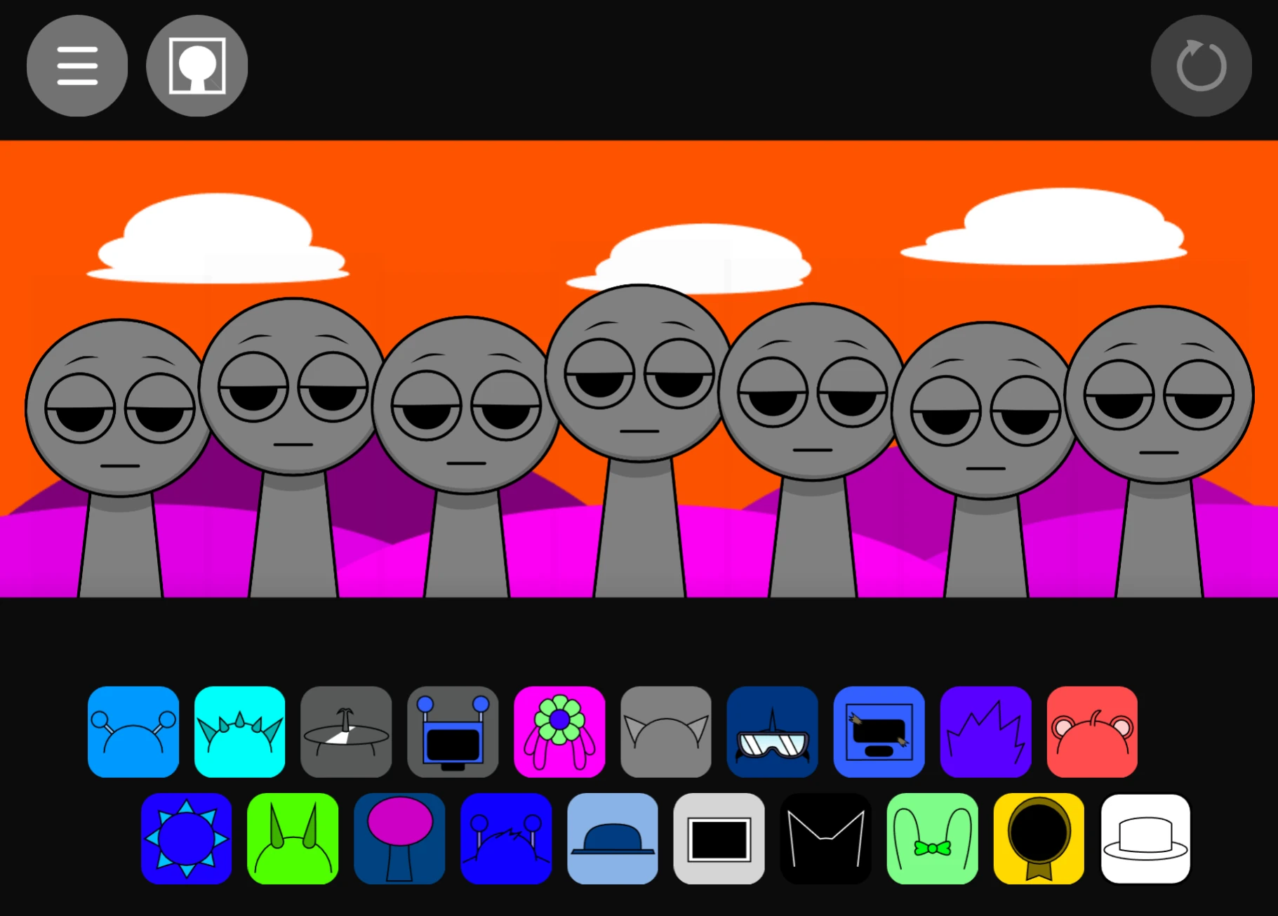 Sprunki 2P gameplay screen