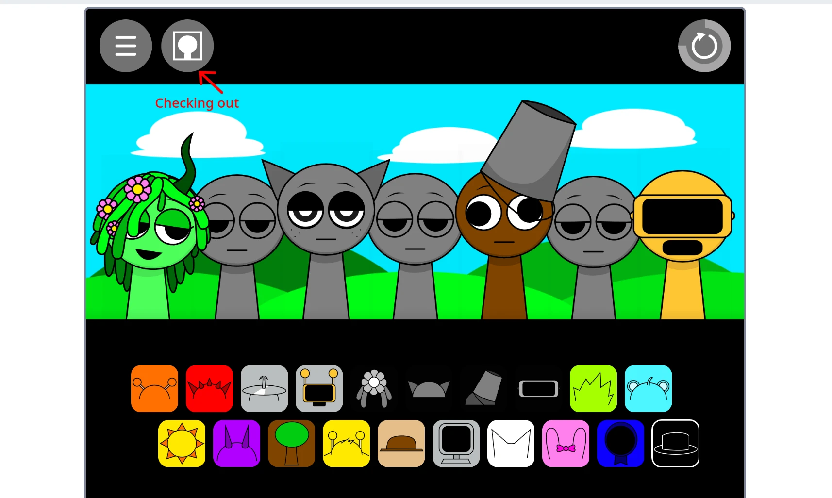 Sprunki Cancelle Update rhythm combination examples