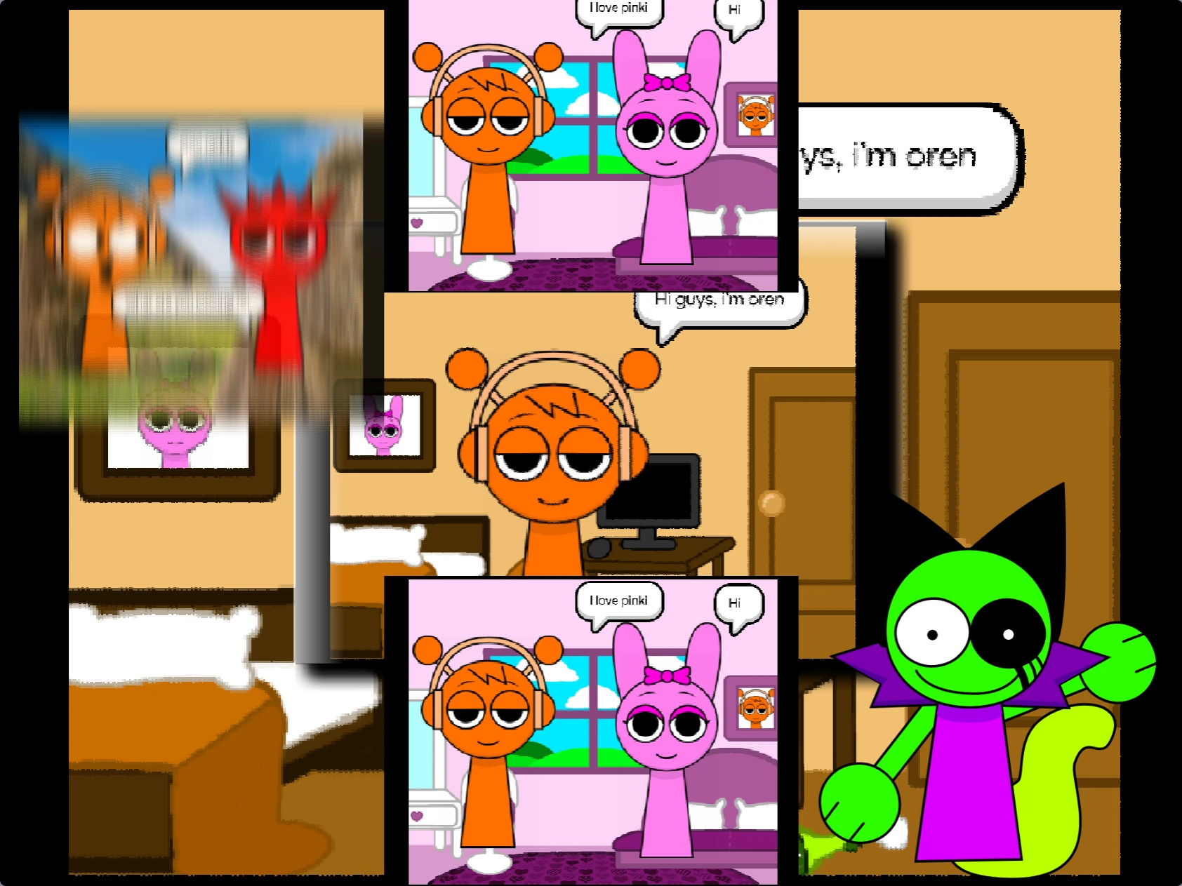 Sprunki Comic Studio Scan Character Selection