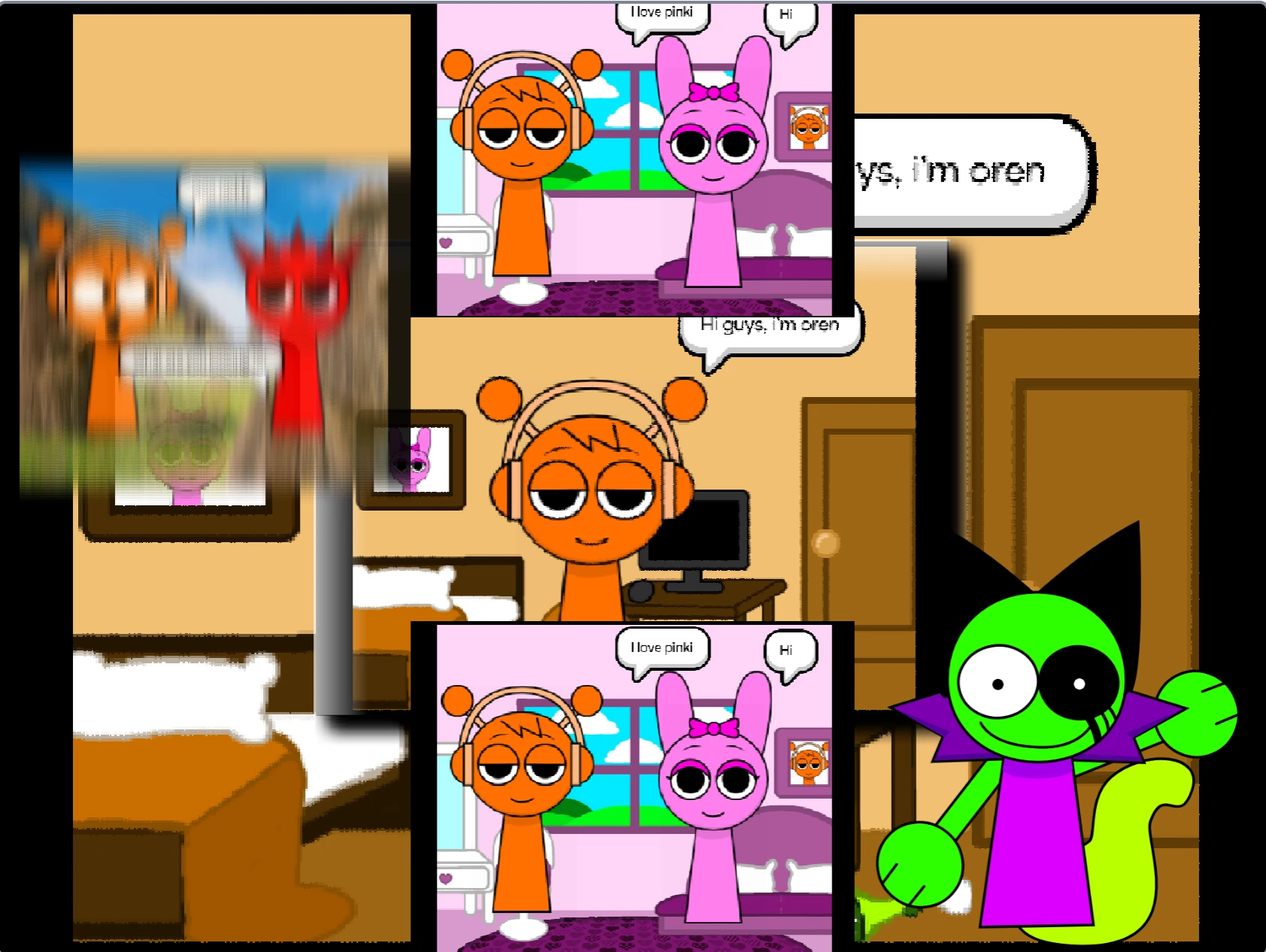 Sprunki Comic Studio Scan Background Selection