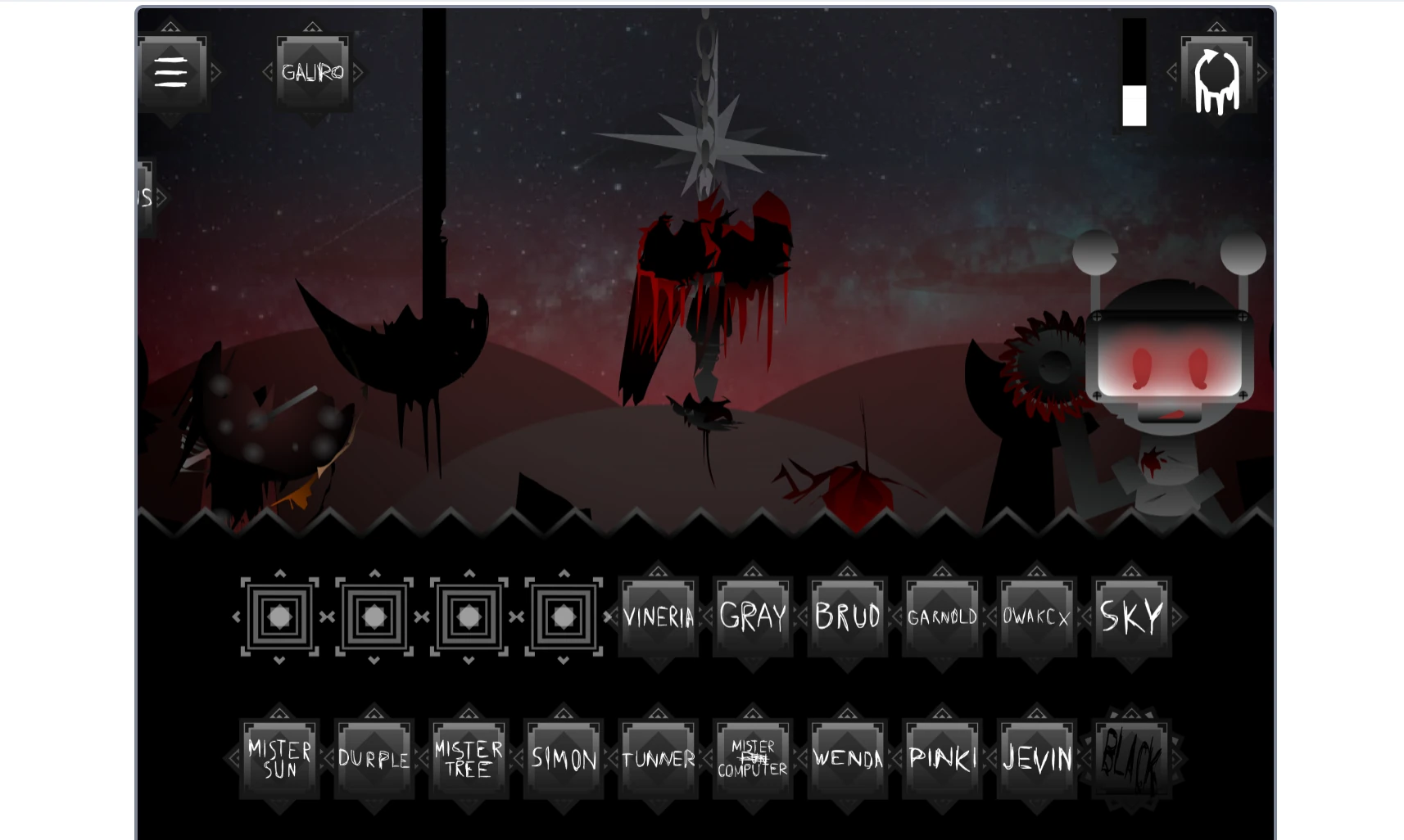 Sprunki Definitive Phase 11 character selection