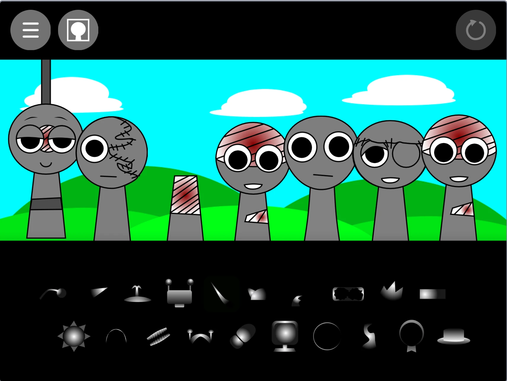 Sprunki Definitive Phase 3 New Alive gameplay showing character selection