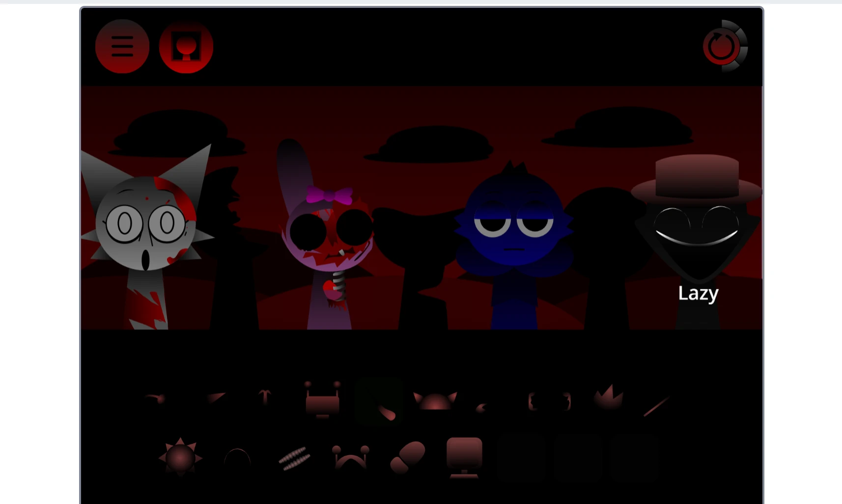 Simple character design of circle character making boop sound