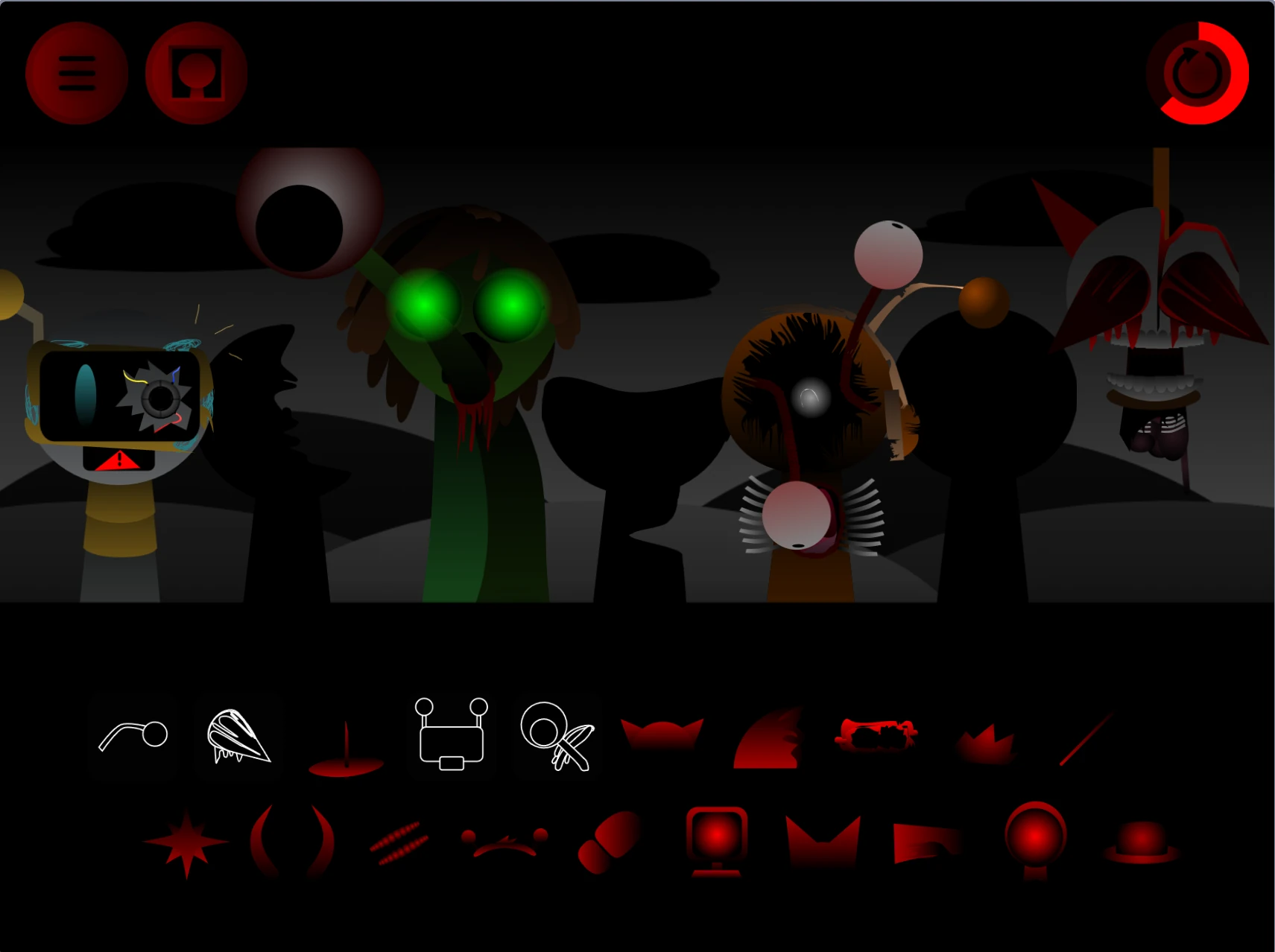 Sprunki Definitive Phase 4.5 Remake sound icon menu