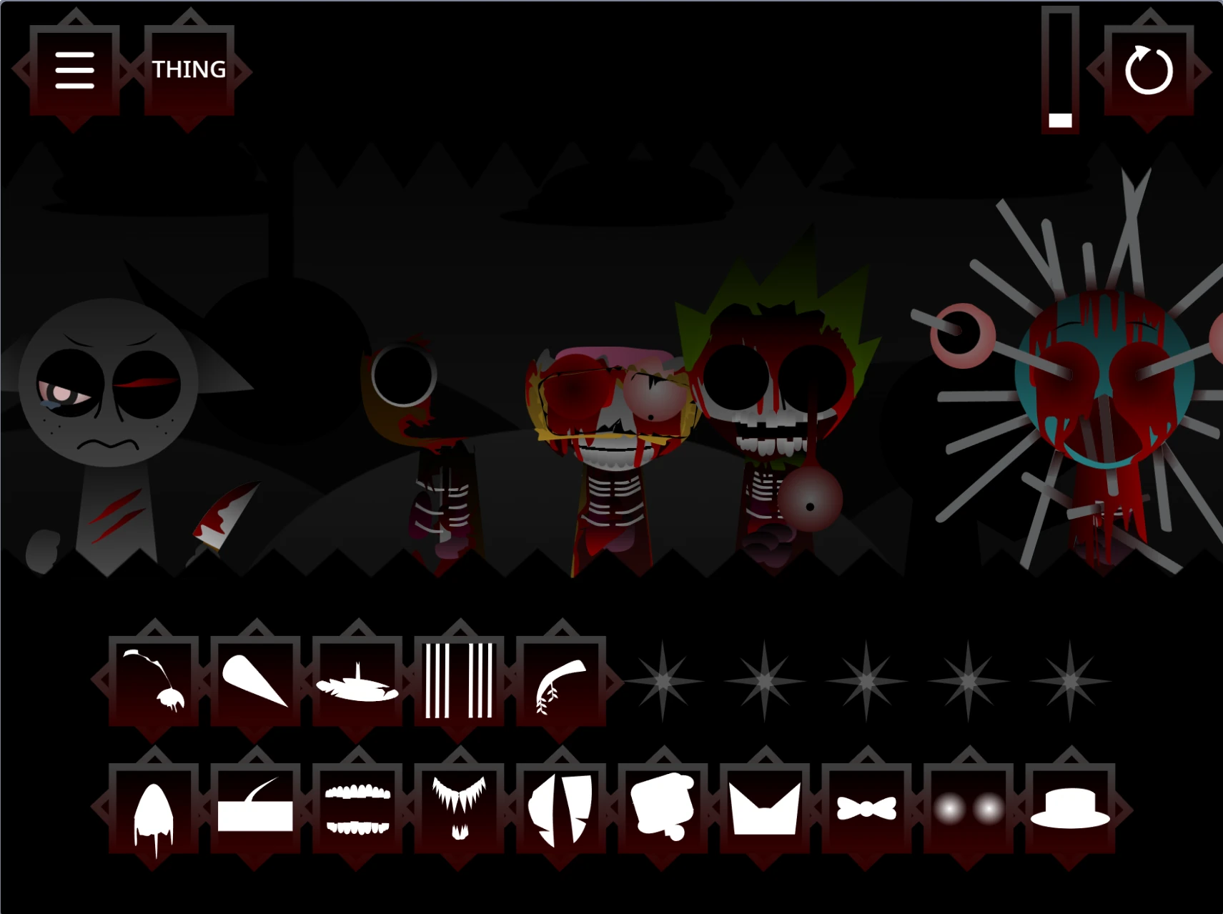 Sprunki Phase 7 Old original music creation interface