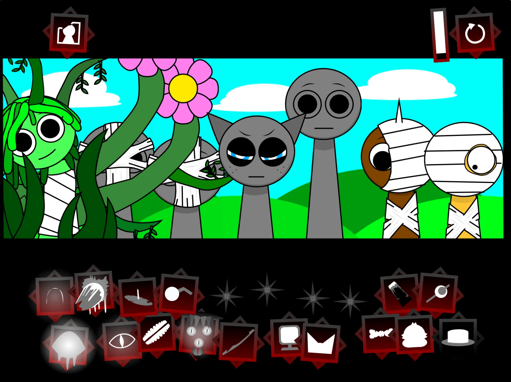 Sprunki Definitive Phase 8 Alive music creation interface