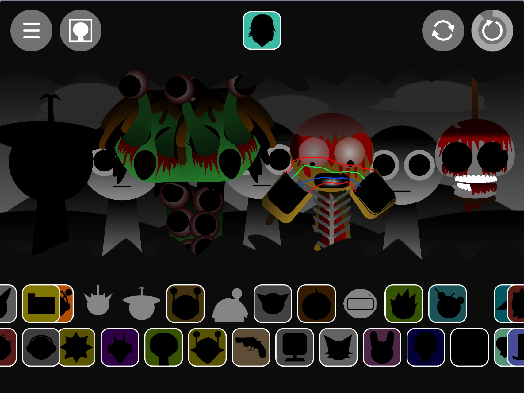 Sprunki Definitive Phase 8 Rizz sound icon options