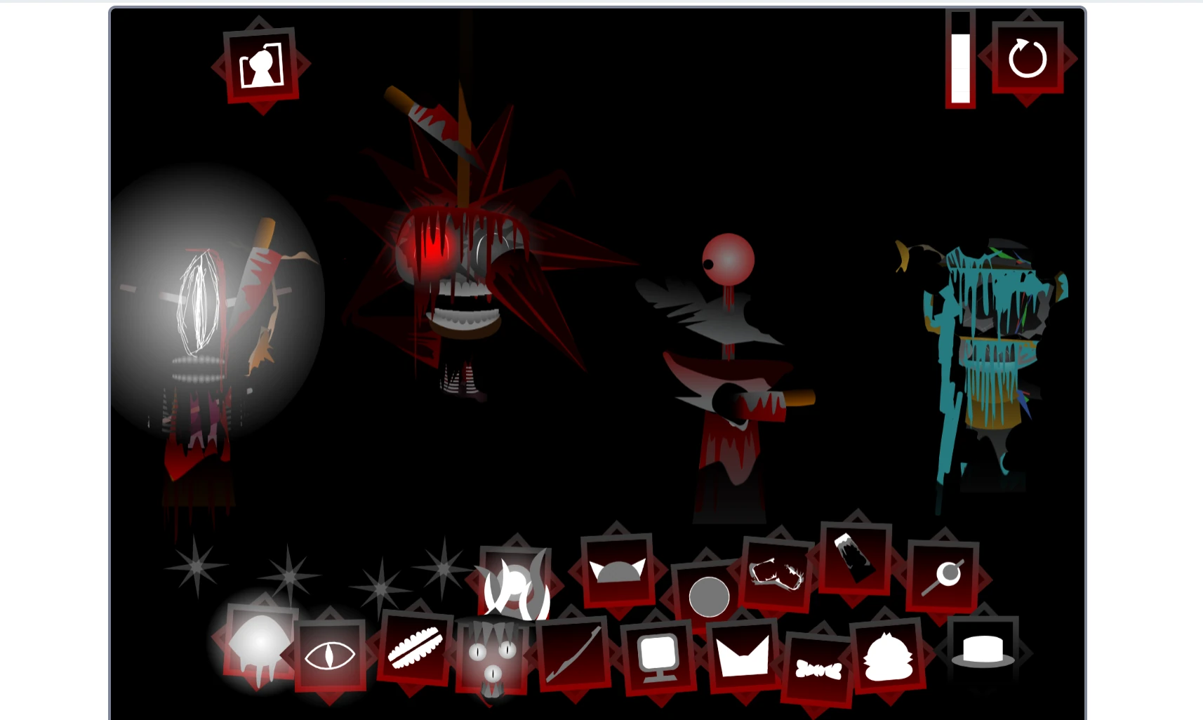 Sprunki Definitive Phase 9.5 Fanmade Characters sound icon menu