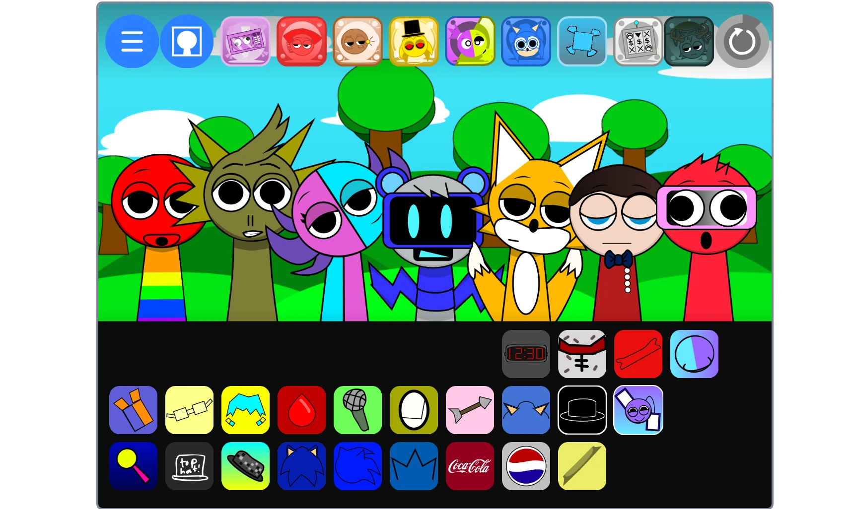 Custom Sprunki original character design options