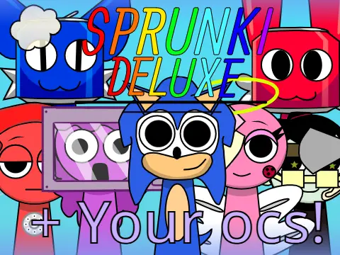 Sprunki Deluxe Your OCs Remix V2 character creator and music game