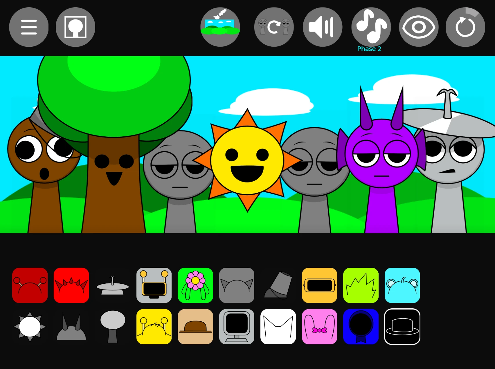 Sprunki Fan Made showcasing user-created character collections