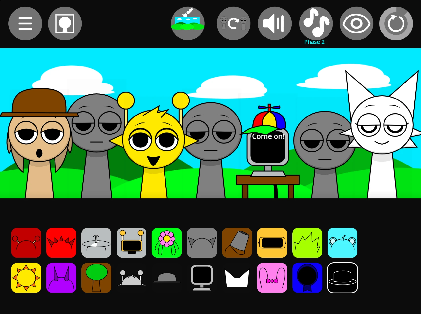 Sprunki Fan Made sound assignment and testing interface