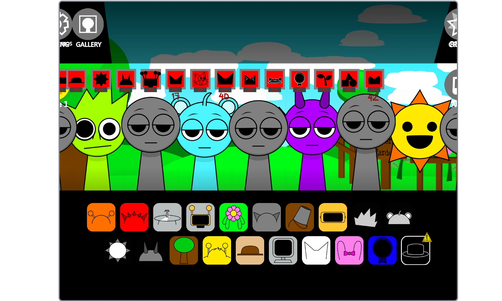 Sprunki Final Update music creation interface