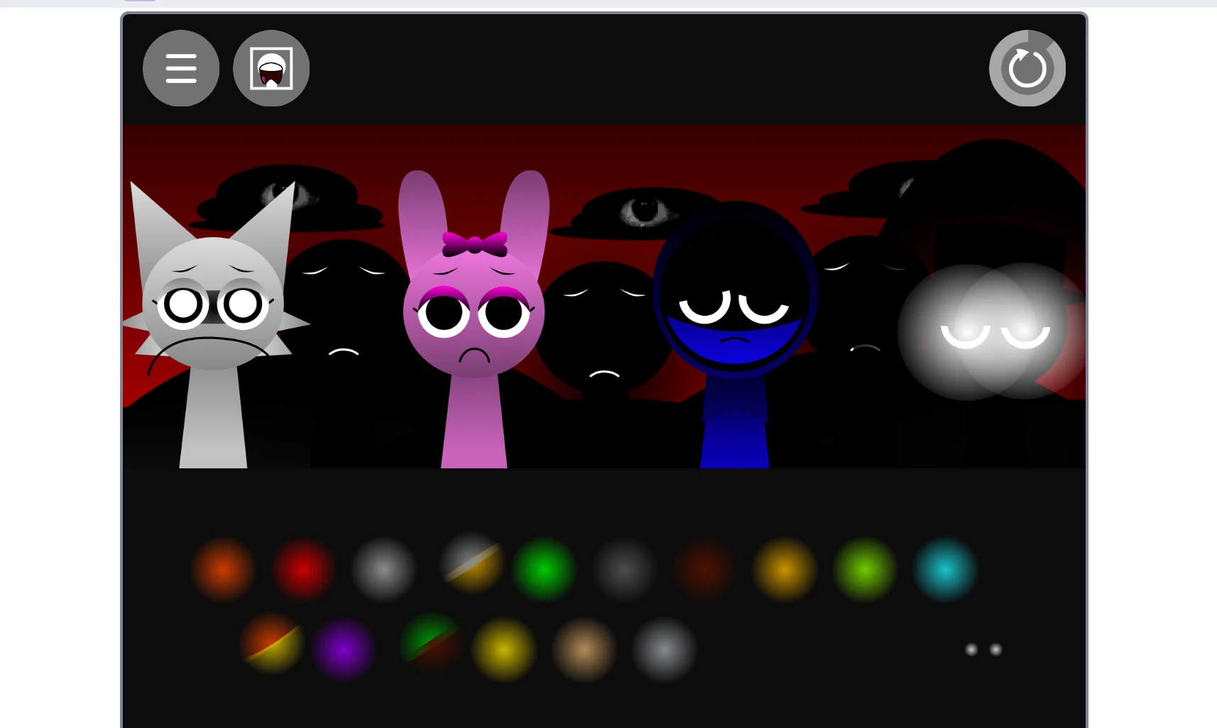 Sprunki Funbot Treatment beat making interface