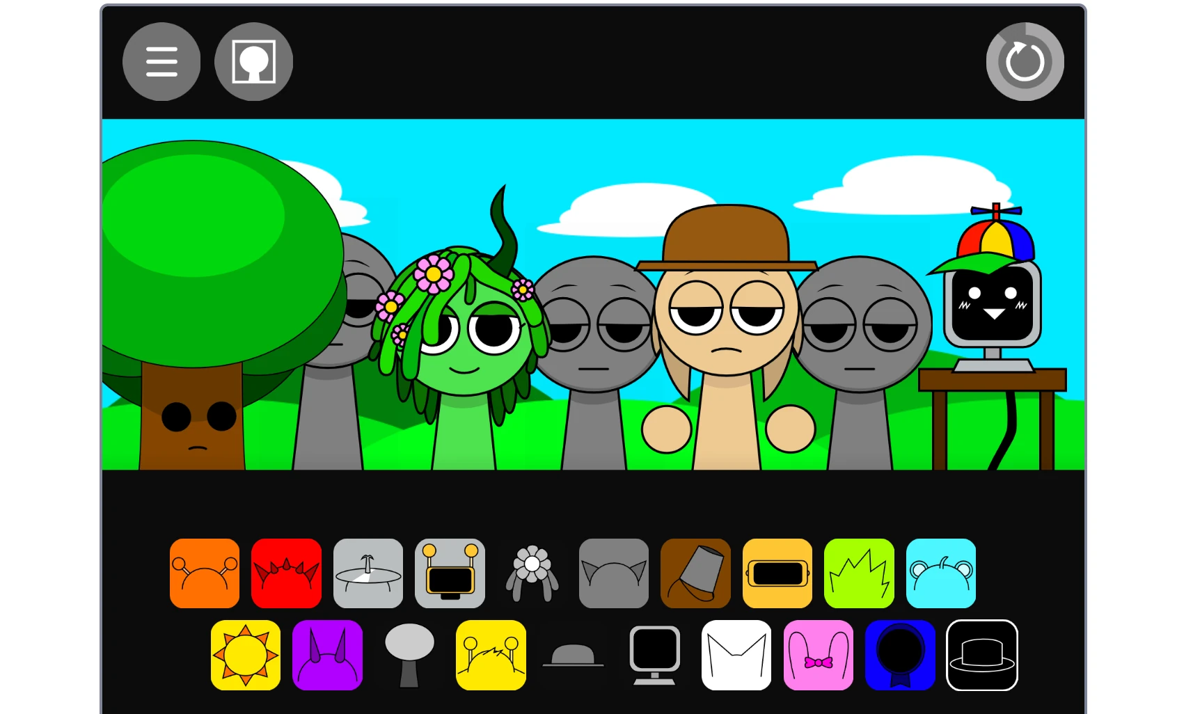 Sprunki Gametoons V2 free gameplay on multiple devices