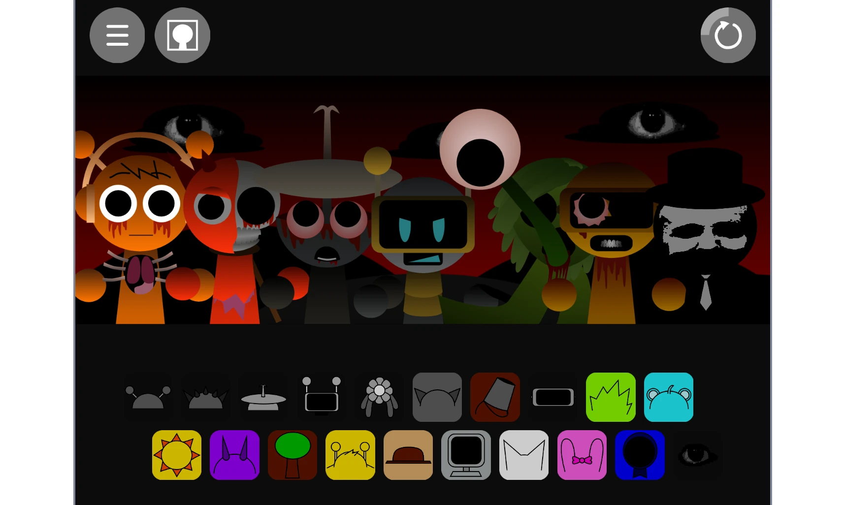 Sprunki Gametoons V2 special effects and visual elements