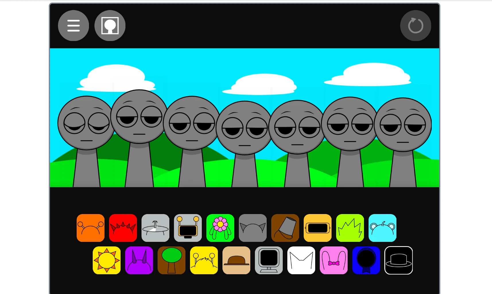 Sprunki Gray Gets Revenge gameplay creating music beats