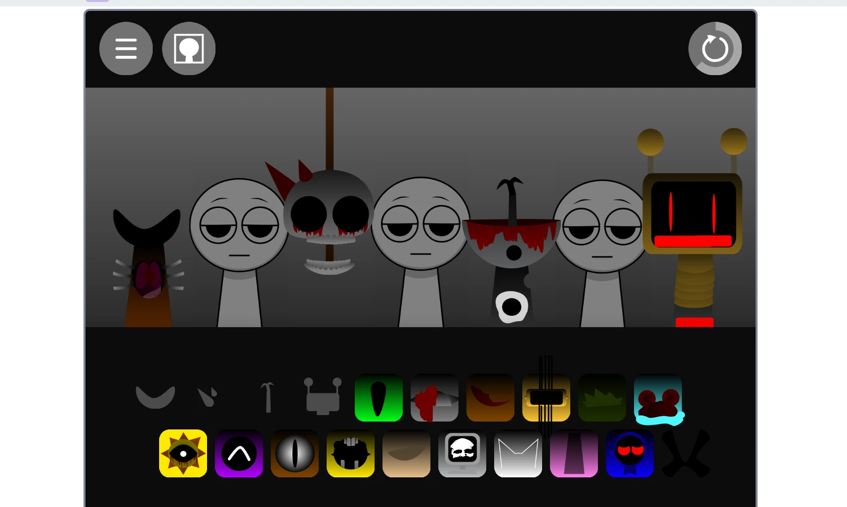 Sprunki Incredible music creation interface