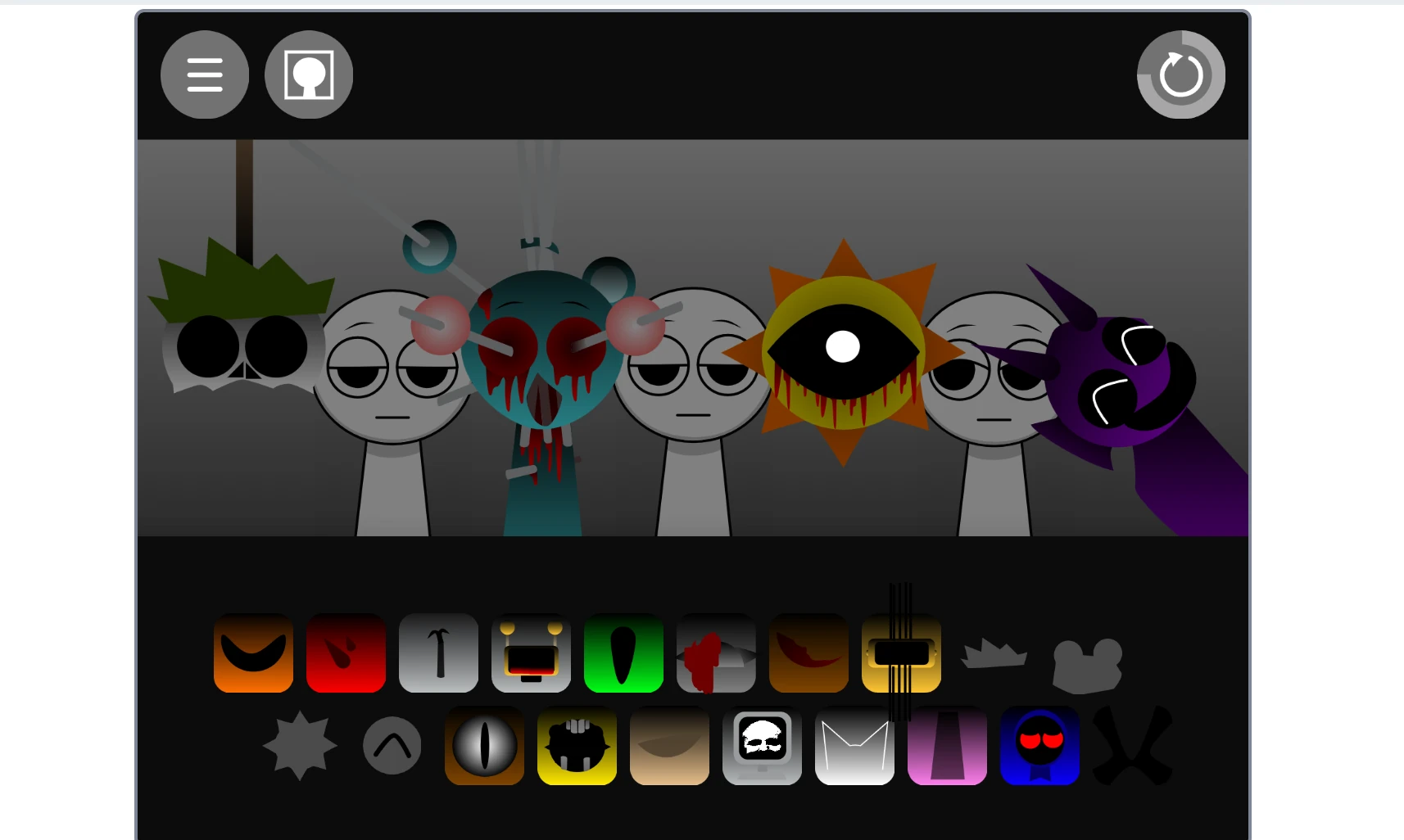 Sprunki Incredible multiple characters making music