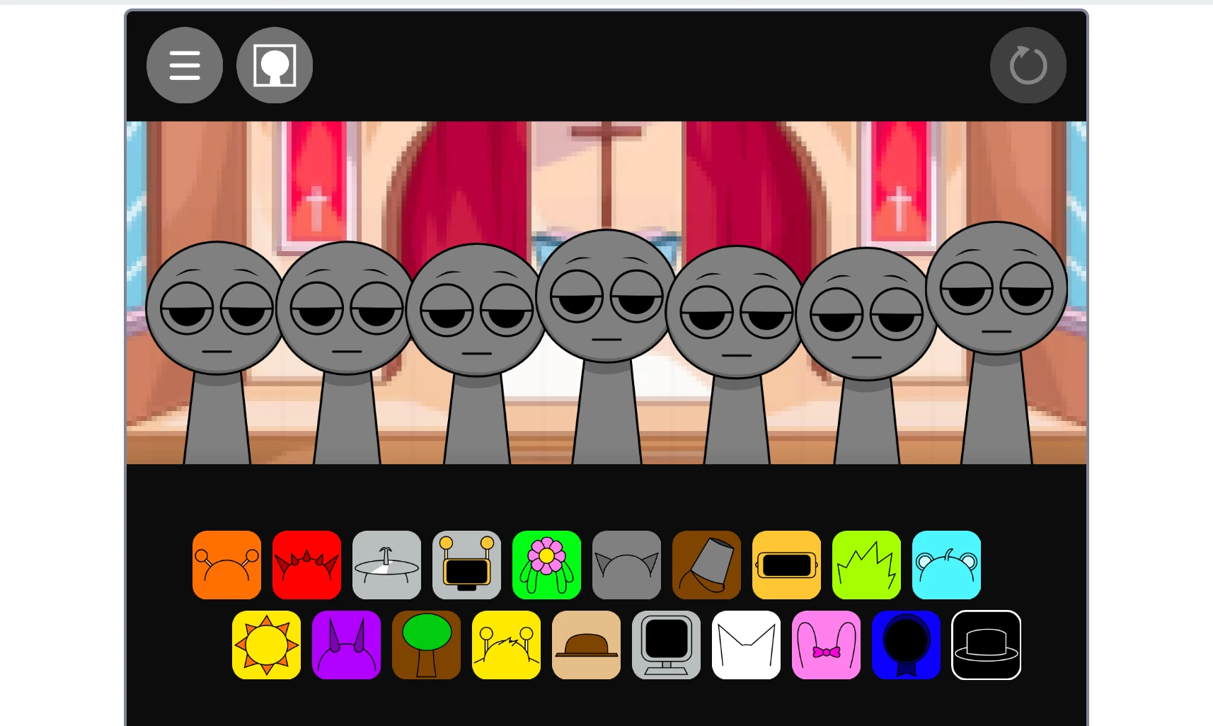 Wedding scene in Sprunki Incredibox with Wenda and Gray Beta