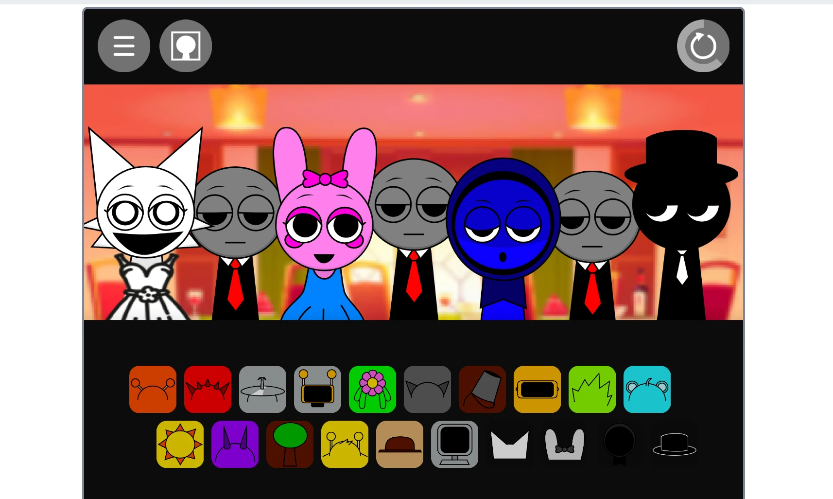 final mix in sprunki wedding mod with all slots used