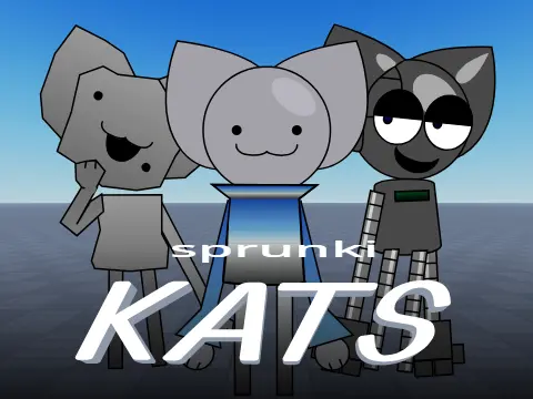 Sprunki Kats rhythm music game featuring cat characters
