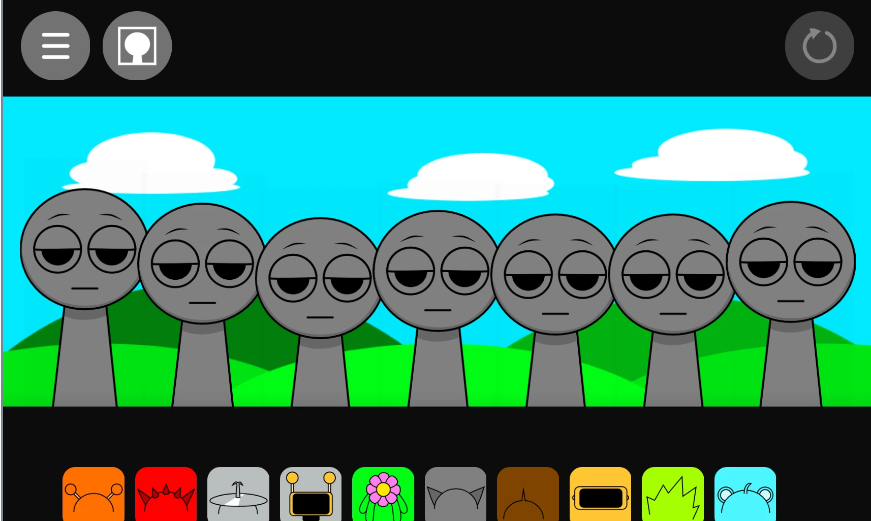 Sprunki Kids Friendly colorful interface for children