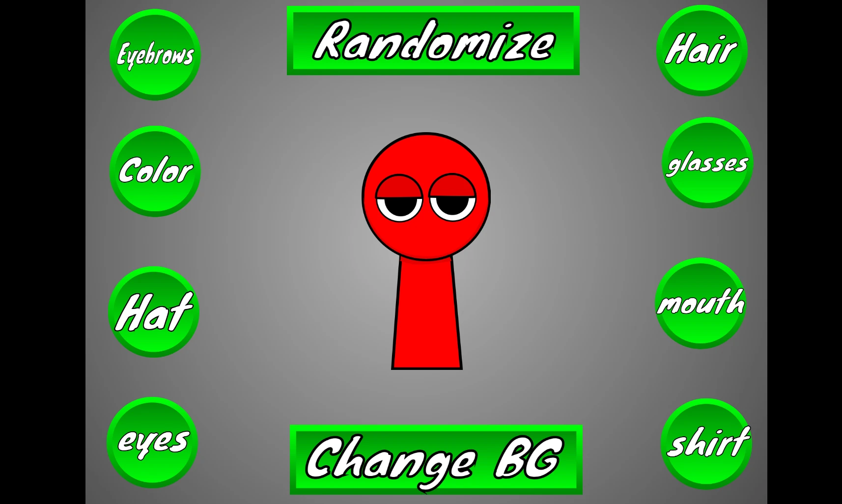 Sprunki Maker character selection screen