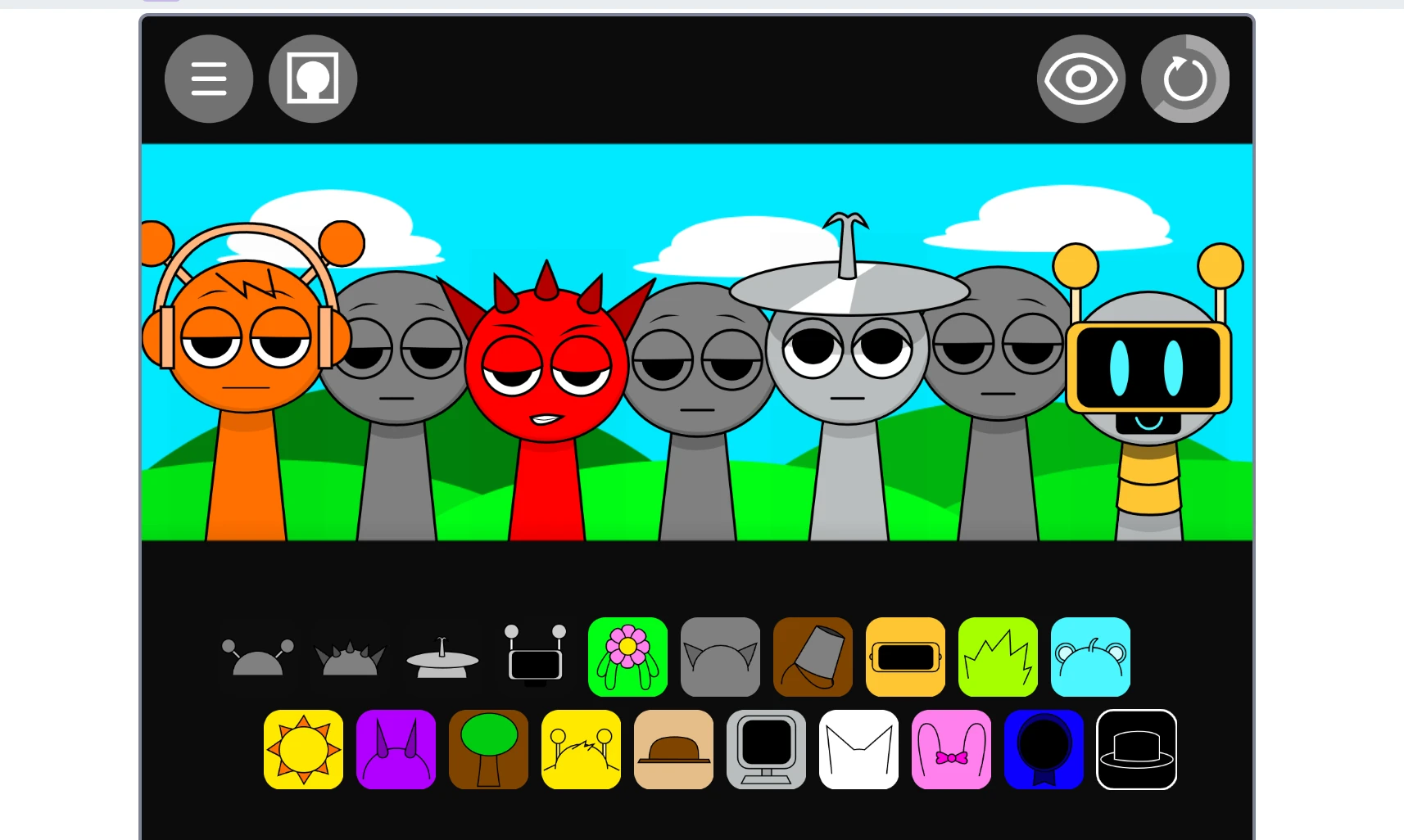 Sound icon dragging in Sprunki Modded New Version