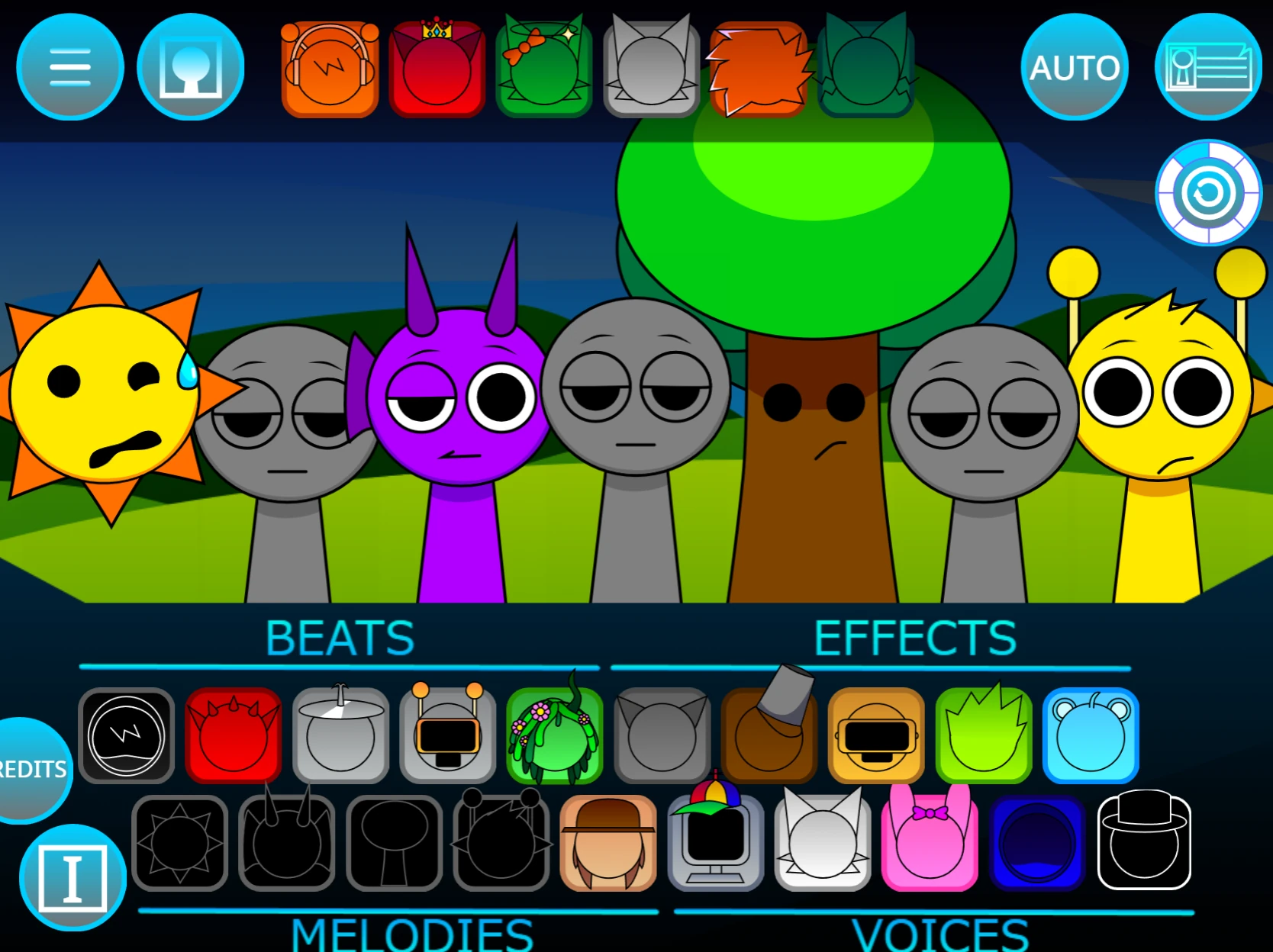 Completed horror music track in Sprunki MSI