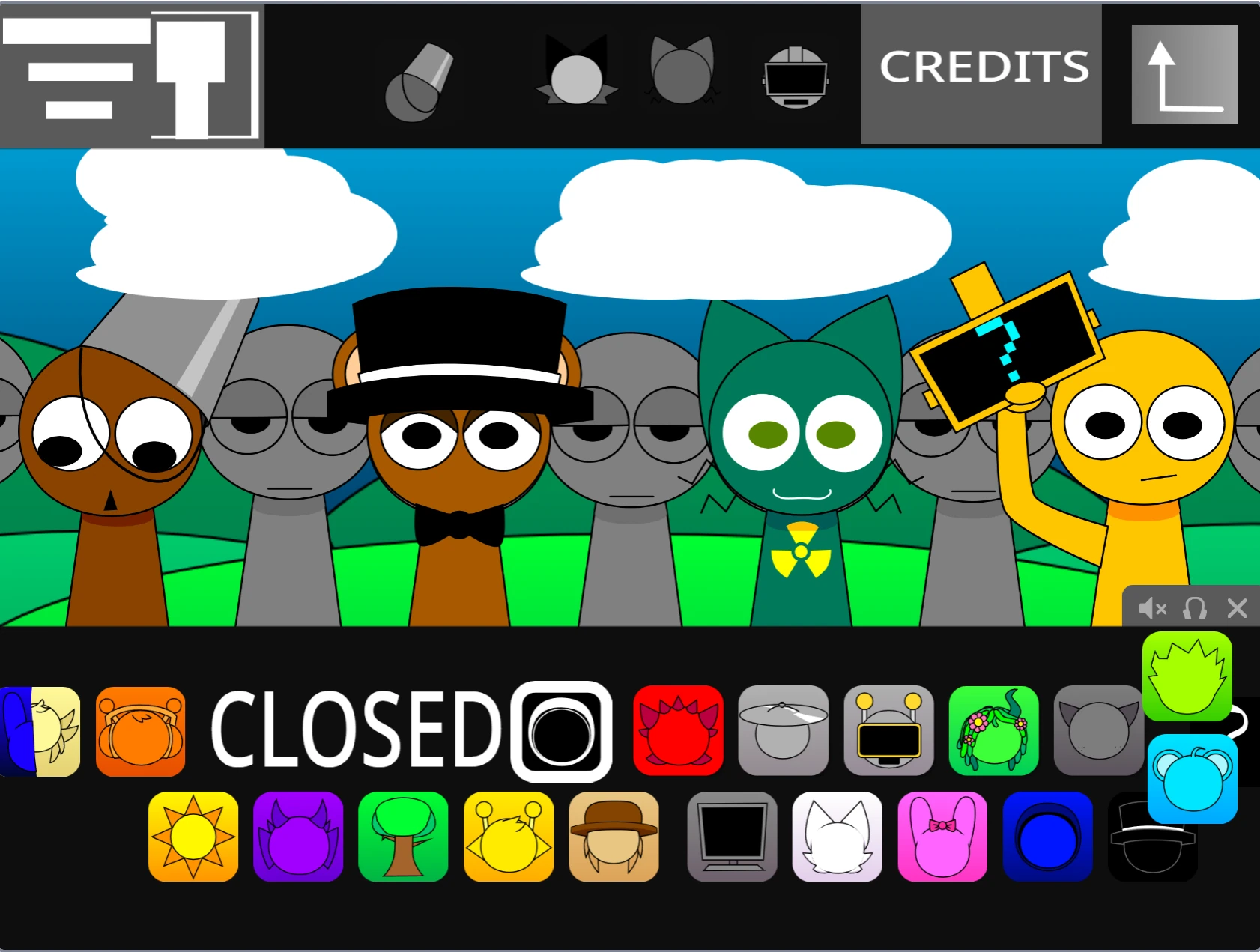 Sprunki MSI Pyramixed 0.9 sound mixing interface