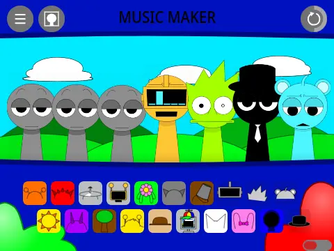 Sprunki Music Maker Edition music production game logo with professional tools