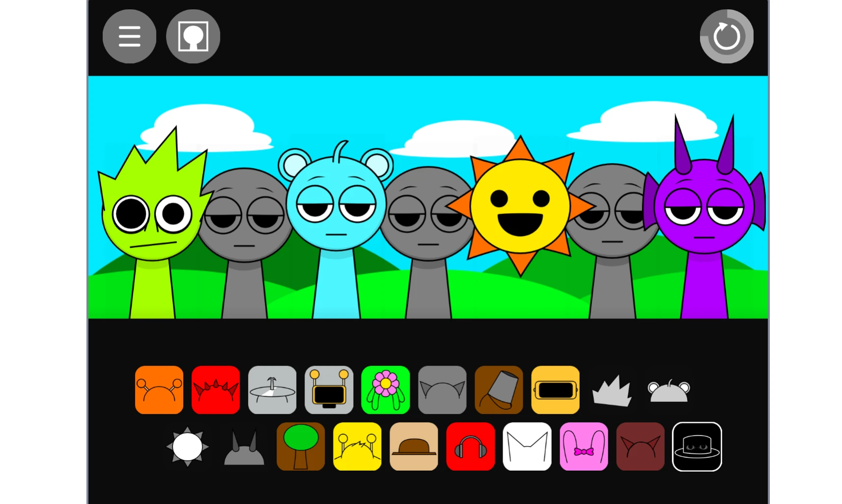 Expanded customization options in Sprunki New OC