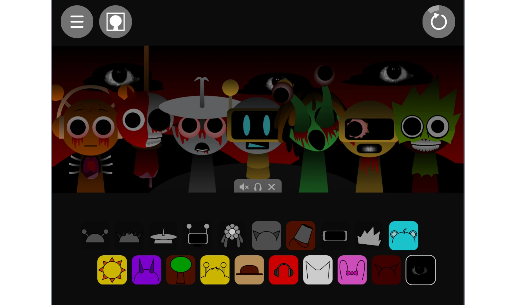 Sprunki New OC accessory and feature selection