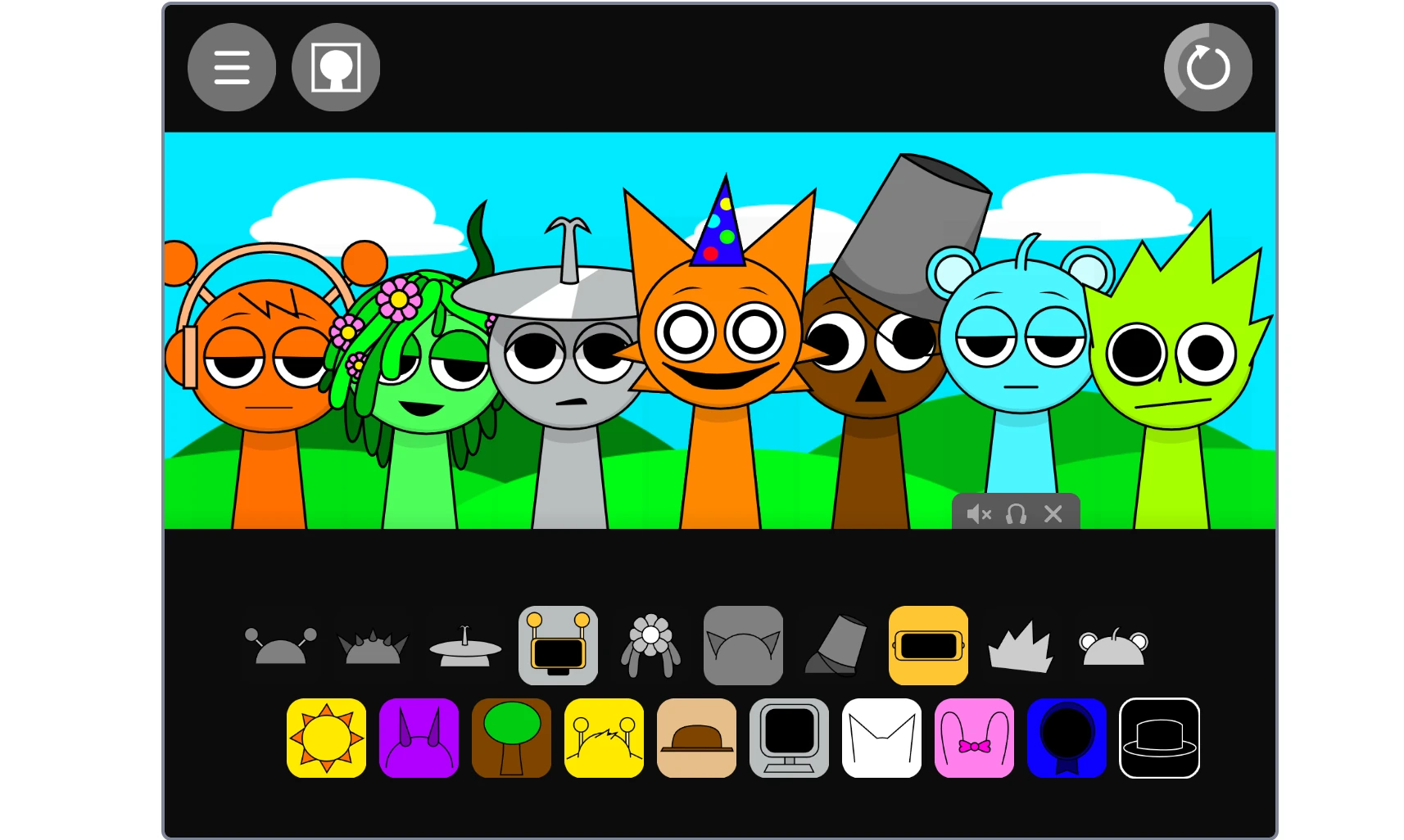Custom Sprunki character with unique design and sound