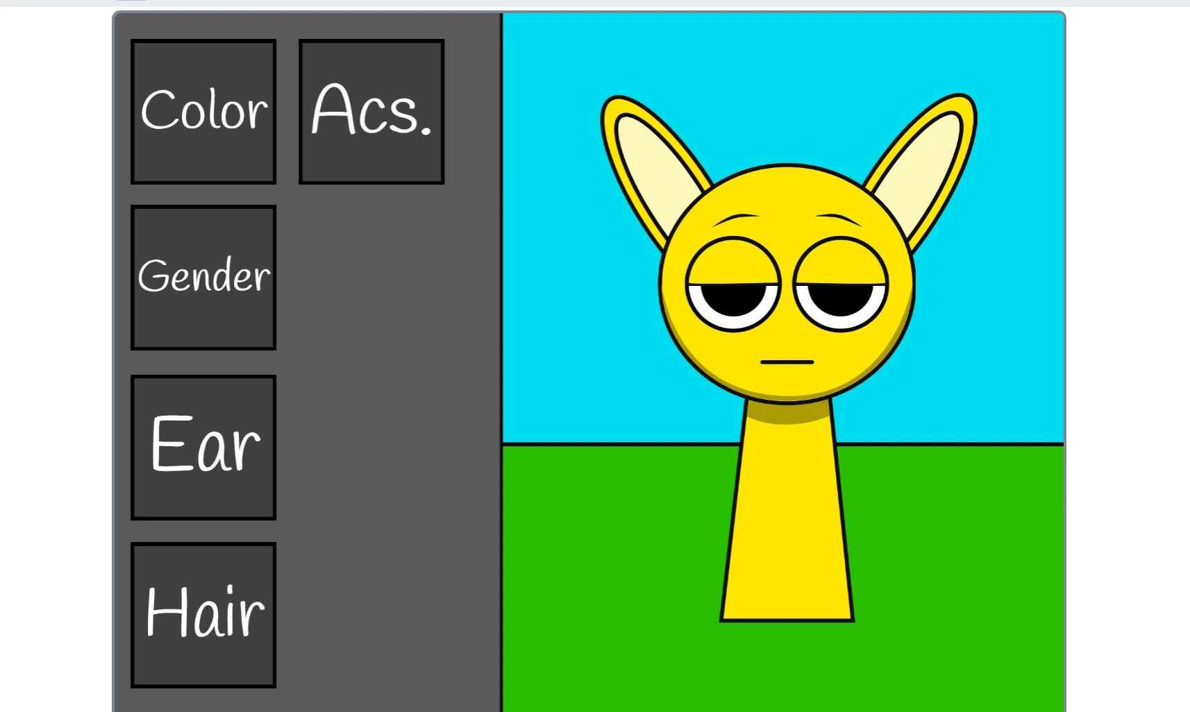 Sprunki OC Maker Demo color and pattern customization