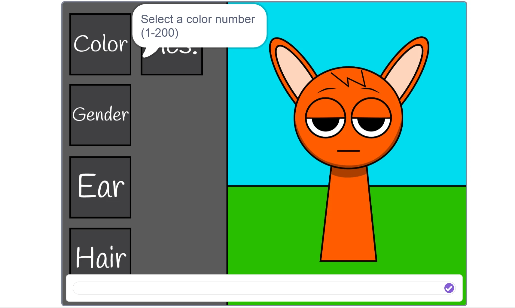 Sprunki OC Maker finished character example