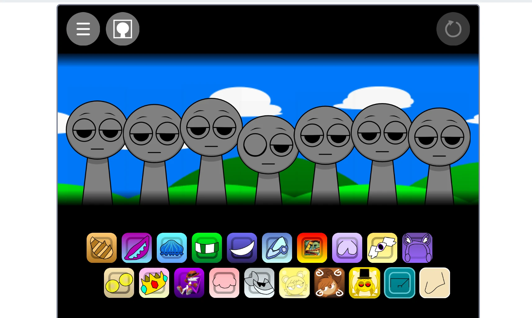 Sprunki OC Real V2 Gameplay Screenshot 1