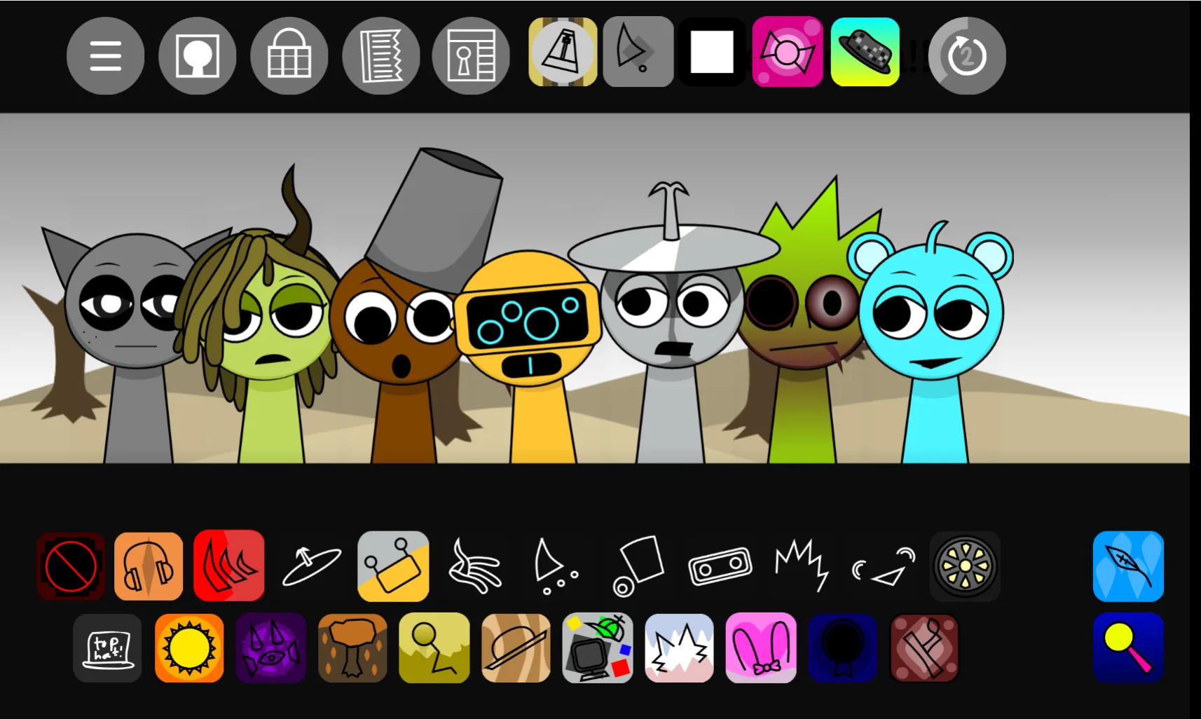 Sprunki Parasite 15 mobile gameplay screenshot