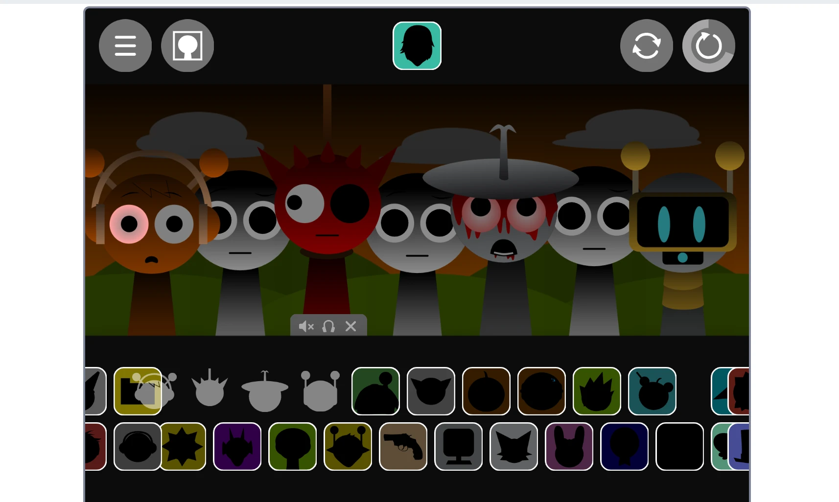 Sound selection in Sprunki Phase 1.5