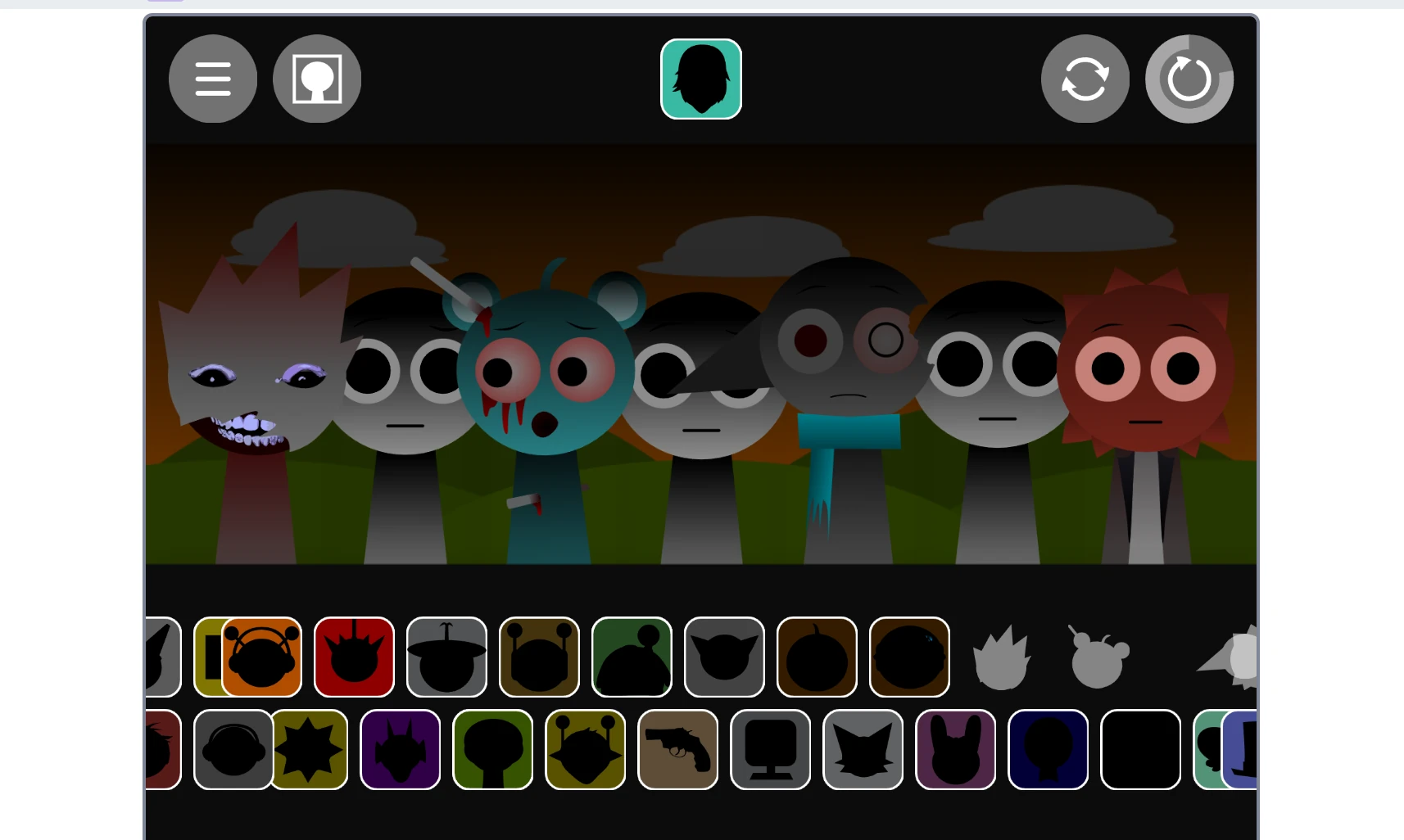 Completed music mix in Sprunki Phase 1.5