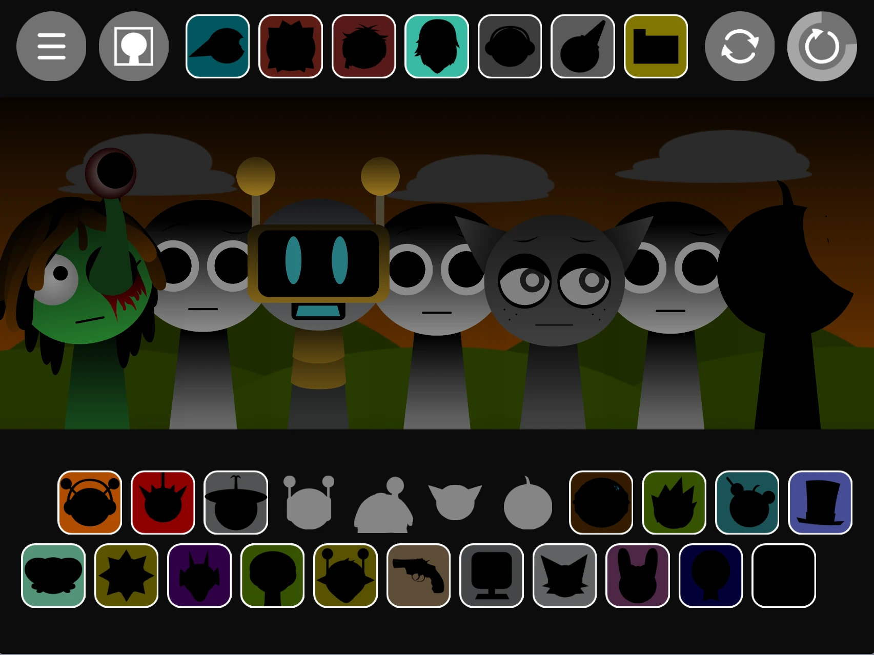 Updated character designs in Sprunki Phase 1.6 Remaster