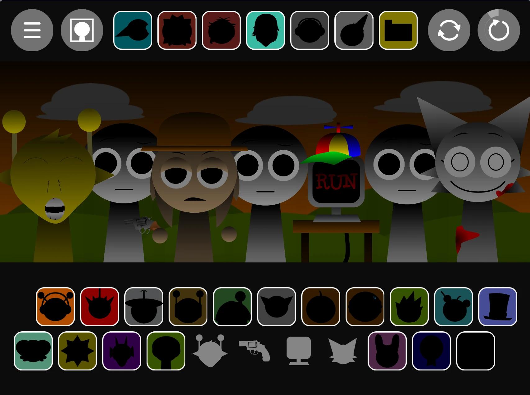 Sound mixing options in Sprunki Phase 1.6 Remaster