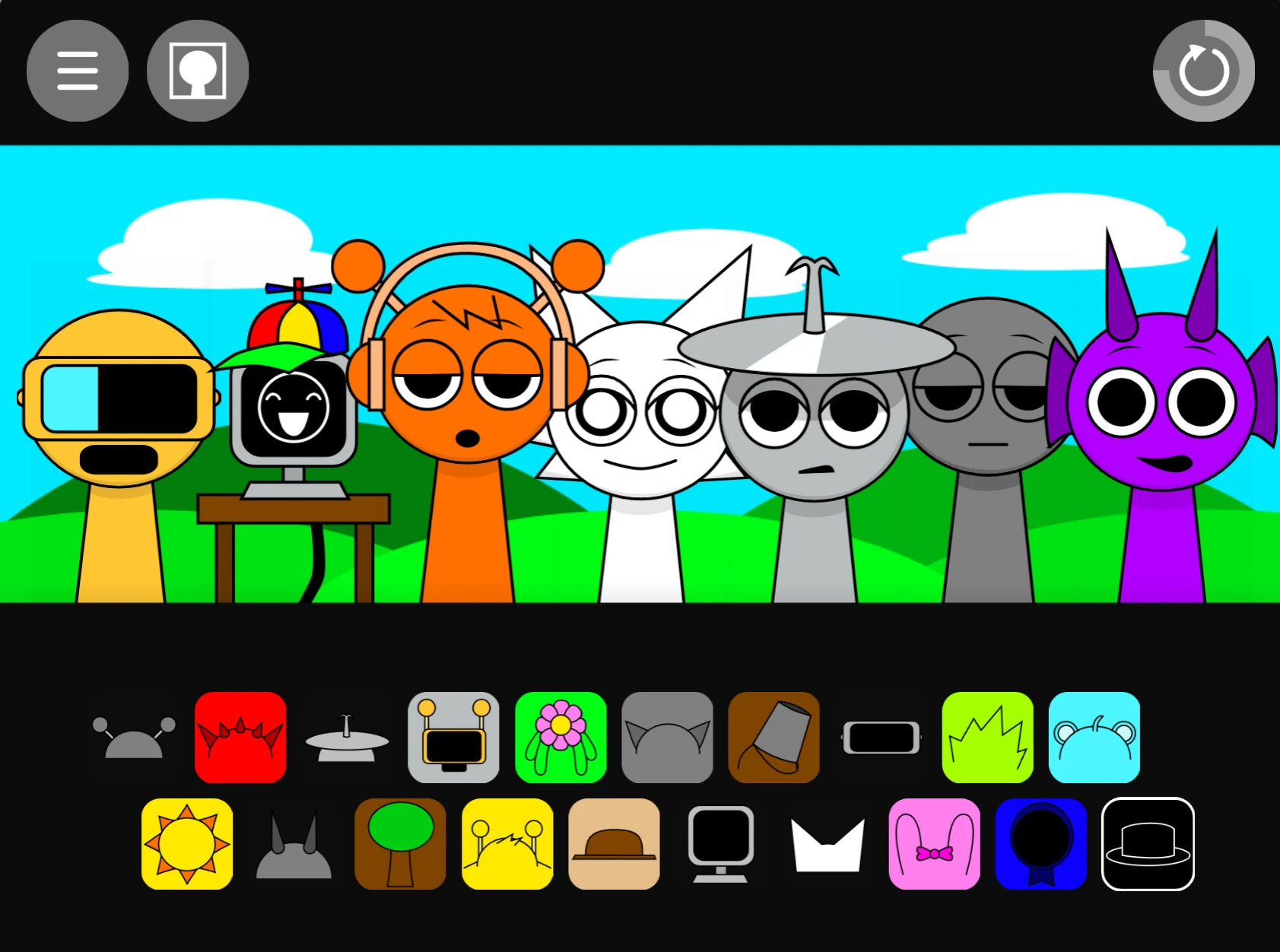 Sprunki Phase 1.1.5 Remake played on mobile device