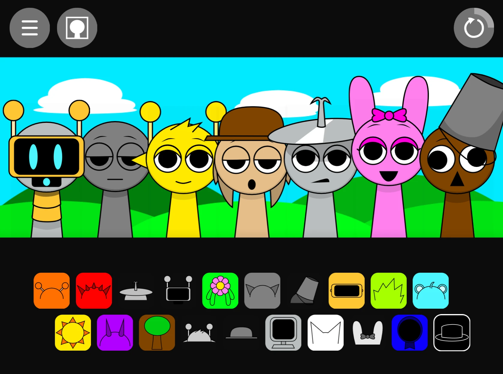 Sprunki Phase 1.1.5 Remake sound mixing interface