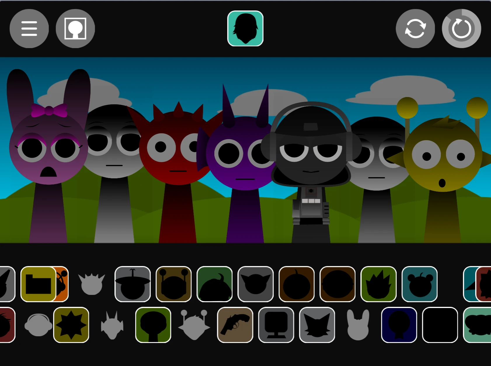 Music creation interface in Sprunki Phase 1.1