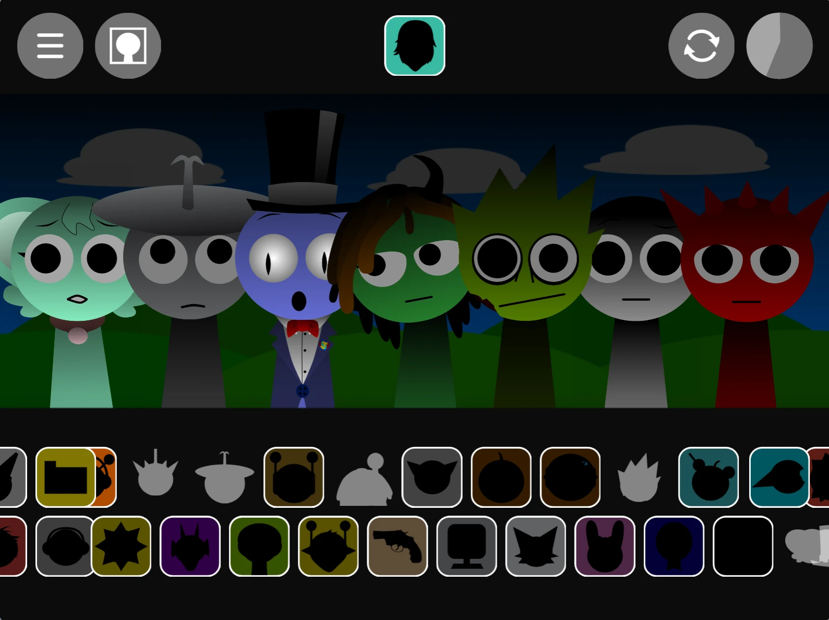 Sprunki Phase 1.1 gameplay screen