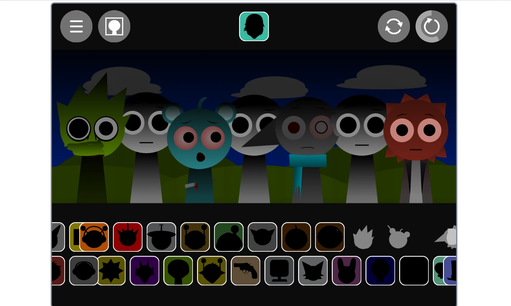 Sprunki Phase 1.3 Dont Report Alive basic music composition workspace