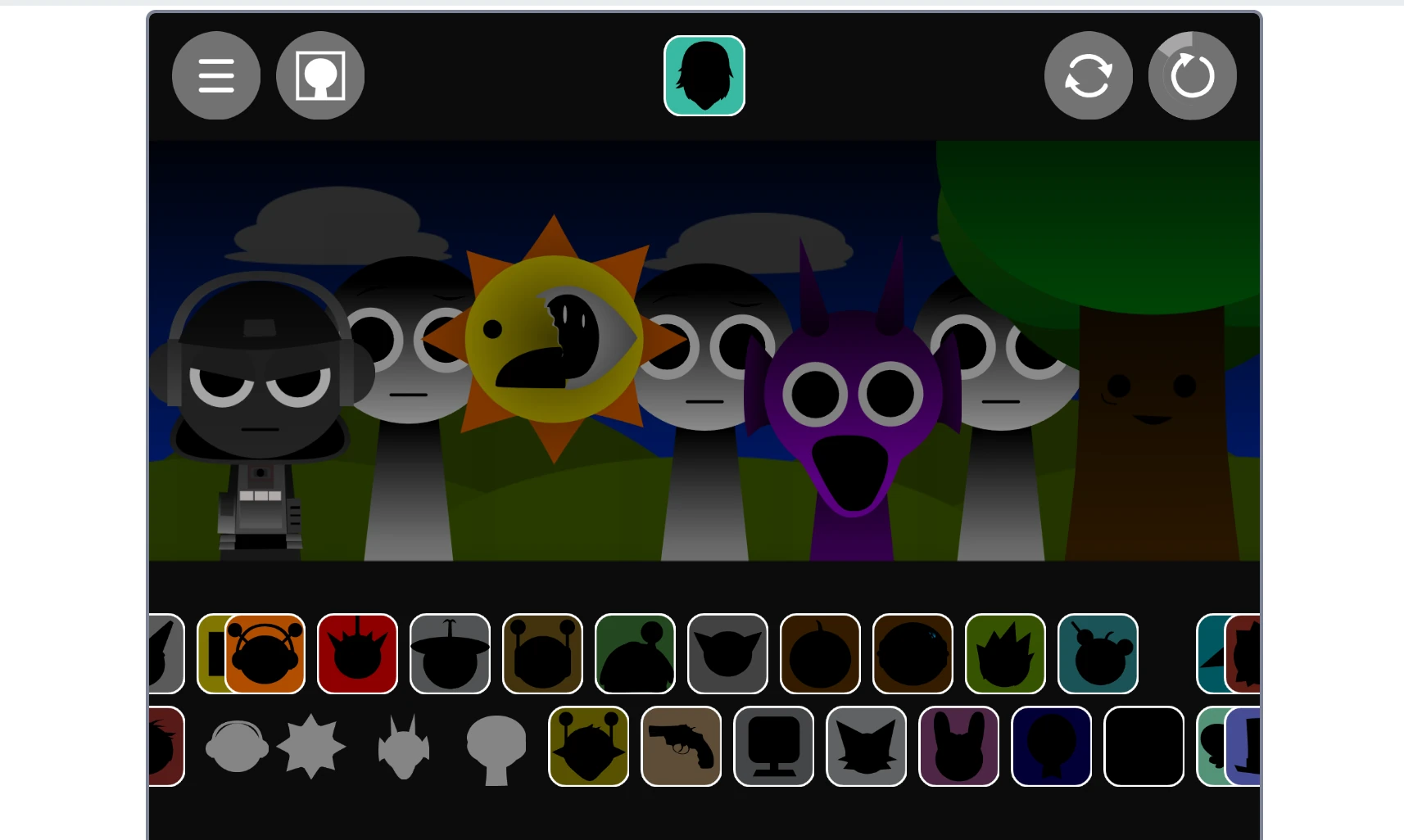 Basic music composition in Sprunki Phase 1.3 Dont Report Alive